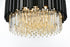 Elegant Lighting Willow 8 Light Pendant D24 Inch H14 Inch L8 Black in Black and Clear Finish Model: 3400D24BK