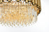 Elegant Lighting Willow 8 Light Pendant D24 Inch H14 Inch L8 Satin Gold in Satin Gold and Clear Finish Model: 3400D24SG