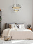 Elegant Lighting Willow 8 Light Pendant D24 Inch H19 Inch L6 Chrome in Chrome and Clear Finish Model: 3400G24C