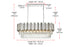 Elegant Lighting Willow 9 Light Pendant L36.5 Inch W14 Inch H14 Inch L9 Chrome in Chrome and Clear Finish Model: 3401G36C