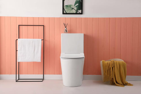 Elegant Lighting Winslet One piece Elongated Toilet 28x15x31 Inch in White Model: TOL2004