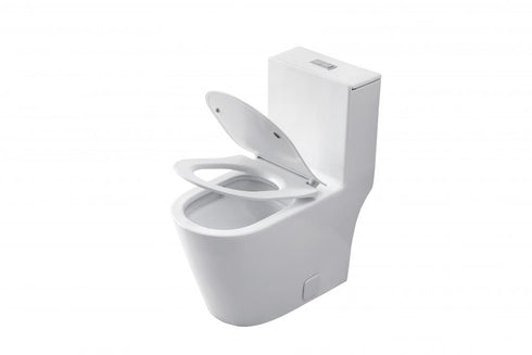 Elegant Lighting Winslet One piece Elongated Toilet 28x15x31 Inch in White Model: TOL2004