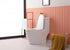 Elegant Lighting Winslet One piece Elongated Toilet 28x16x29 Inch in White Model: TOL2002