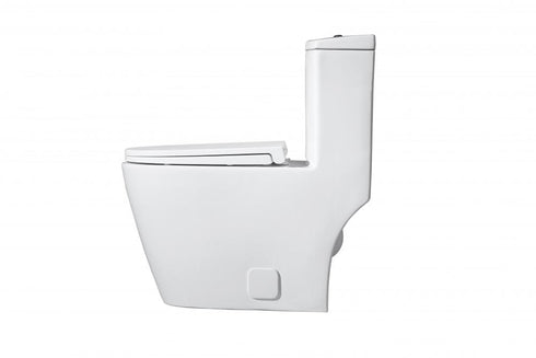 Elegant Lighting Winslet One piece Elongated Toilet 28x16x29 Inch in White Model: TOL2002