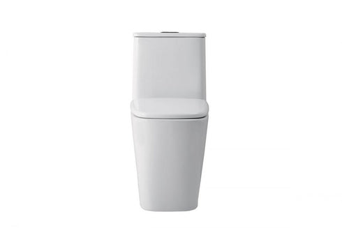 Elegant Lighting Winslet One piece Floor Square Toilet 27x14x31 Inch in White Model: TOL2003