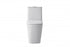Elegant Lighting Winslet One piece Floor Square Toilet 27x14x31 Inch in White Model: TOL2003