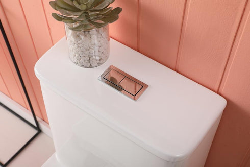Elegant Lighting Winslet One piece Floor Square Toilet 27x14x31 Inch in White Model: TOL2003