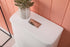 Elegant Lighting Winslet One piece Floor Square Toilet 27x14x31 Inch in White Model: TOL2003