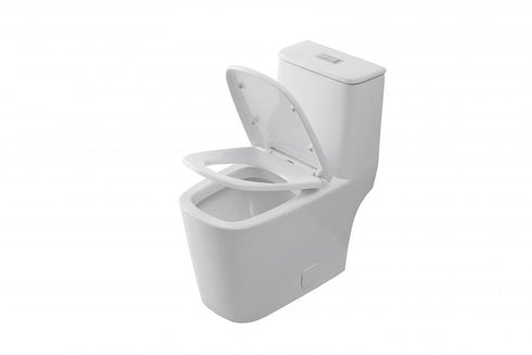 Elegant Lighting Winslet One piece Floor Square Toilet 27x14x31 Inch in White Model: TOL2003