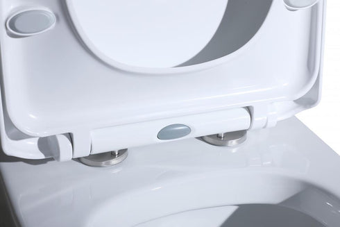 Elegant Lighting Winslet One piece Floor Square Toilet 27x14x31 Inch in White Model: TOL2003