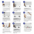 Elegant Lighting Winslet One piece Floor Square Toilet 27x14x31 Inch in White Model: TOL2003