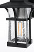 Elegant Lighting Woodstock 7 inch Outdoor Pendant in Black Model: OD345W11BK
