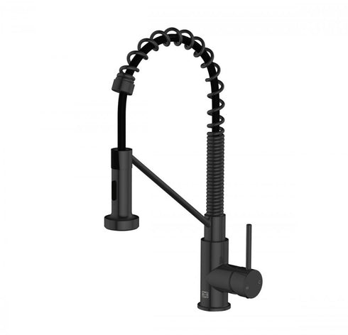 Elegant Lighting Yara Single Handle Pull Down Sprayer Kitchen Faucet in Brushed Gold Model: FAK-310BGD