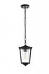 Elegant Lighting York 7 inch Outdoor Pendant in Black Model: OD305H13BK