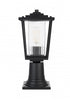 Elegant Lighting York 7 inch Outdoor Pendant in Black Model: OD305P16BK