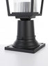 Elegant Lighting York 7 inch Outdoor Pendant in Black Model: OD305P16BK