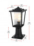Elegant Lighting York 7 inch Outdoor Pendant in Black Model: OD305P16BK