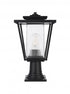 Elegant Lighting York 7 inch Outdoor Pendant in Black Model: OD305P18BK