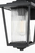 Elegant Lighting York 7 inch Outdoor Pendant in Black Model: OD305W13BK