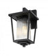 Elegant Lighting York 7 inch Outdoor Pendant in Black Model: OD305W13BK