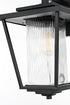Elegant Lighting York 7 inch Outdoor Pendant in Black Model: OD305W16BK