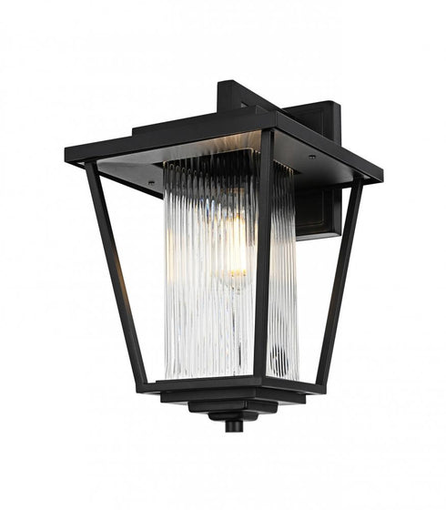 Elegant Lighting York 7 inch Outdoor Pendant in Black Model: OD305W16BK