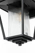 Elegant Lighting York 7 inch Outdoor Pendant in Black Model: OD305W16BK