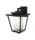 Elegant Lighting York 7 inch Outdoor Pendant in Black Model: OD305W16BK