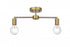 Elegant Lighting Zane 21.5 inch Flush Mount in Satin Gold Model: LD2348SG