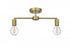 Elegant Lighting Zane 21.5 inch Flush Mount in Satin Gold Model: LD2348SG