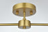 Elegant Lighting Zane 21.5 inch Flush Mount in Satin Gold Model: LD2348SG