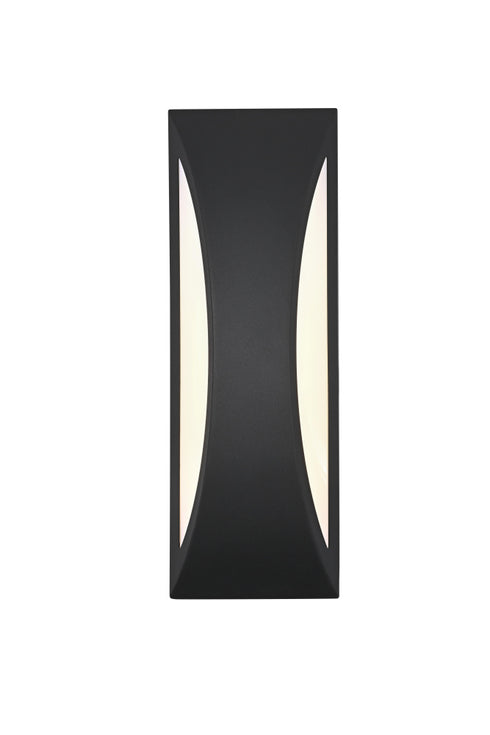 Elegant Lighting Zayn 1 Light Wall Sconce W4.7 Inch E3.4 Inch H13.8 Inch in Black Model: OD407W14BK
