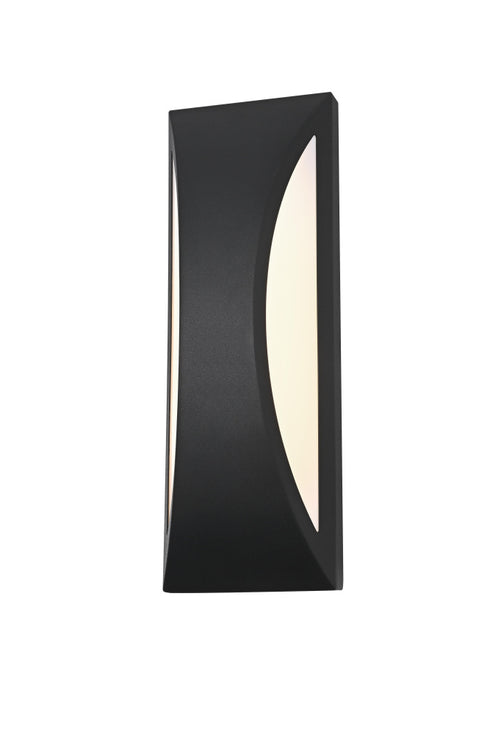 Elegant Lighting Zayn 1 Light Wall Sconce W4.7 Inch E3.4 Inch H13.8 Inch in Black Model: OD407W14BK
