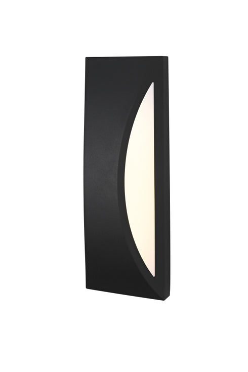 Elegant Lighting Zayn 1 Light Wall Sconce W4.7 Inch E3.4 Inch H13.8 Inch in Black Model: OD407W14BK