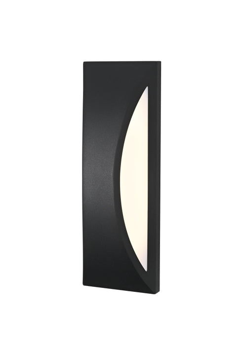 Elegant Lighting Zayn 1 Light Wall Sconce W6.1 Inch E4.5 Inch H17.5 Inch in Black Model: OD407W18BK