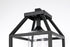 Elegant Lighting Zora 21 inch Outdoor Post light in Black in Black and Clear Finish Model: OD606P21BK