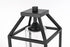 Elegant Lighting Zora 26 inch Outdoor Post light in Black in Black and Clear Finish Model: OD606P26BK