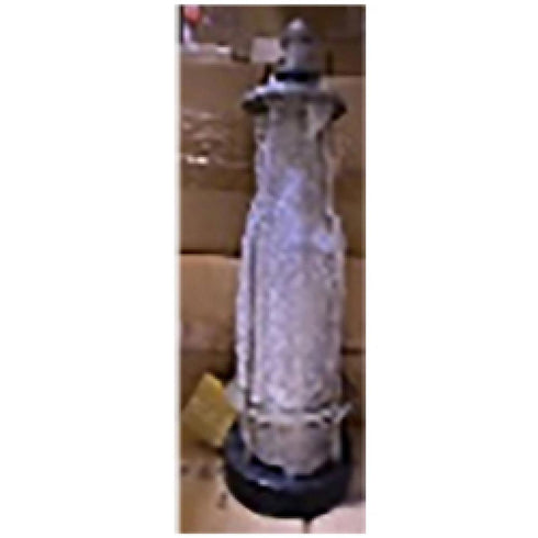 Elk 1 Light Bo Hutton Lamp in Black Silver Clear Silver Clear Finish Model: 470028