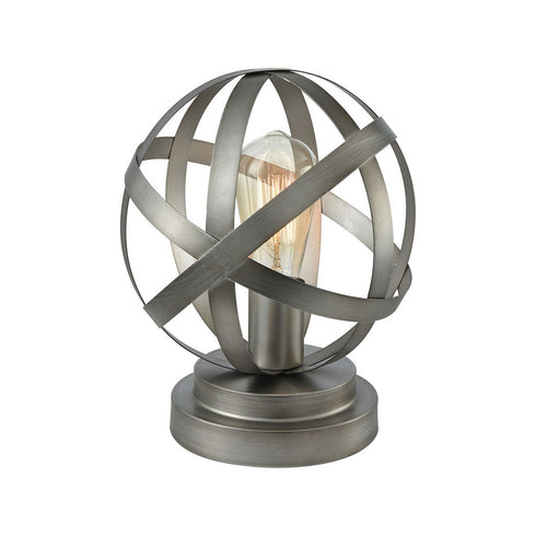 Elk 1 Light Lenwell Accent Lamp in Antique Silver Finish Model: 981517