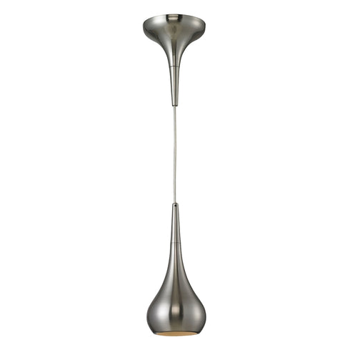 Elk 1 Light MINI PENDANT in Satin Nickel Finish Model: 31340/1SN