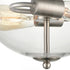 Elk 2 Light SEMI FLUSH MOUNT in Brushed Nickel Finish Model: CN280282
