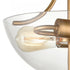 Elk 2 Light SEMI FLUSH MOUNT in Satin Gold Finish Model: CN280285