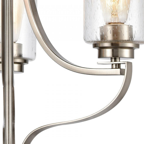 Elk 3 Light CHANDELIER in Brushed Nickel Finish Model: CN300322
