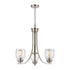 Elk 3 Light CHANDELIER in Brushed Nickel Finish Model: CN320322