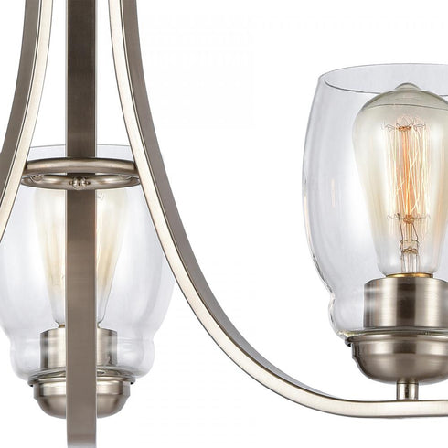 Elk 3 Light CHANDELIER in Brushed Nickel Finish Model: CN320322