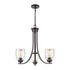 Elk 3 Light CHANDELIER in Oil Rubbed Bronze Finish Model: CN320321