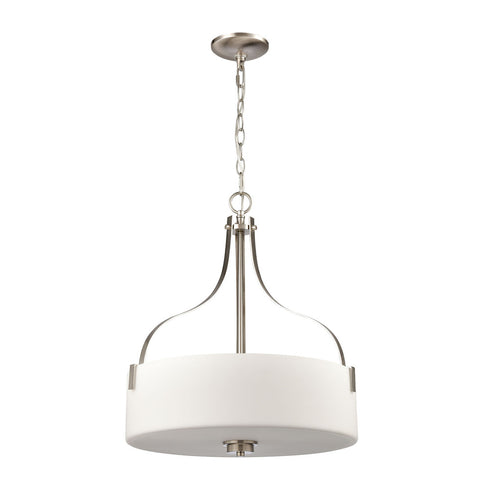 Elk 3 Light PENDANT in Brushed Nickel Finish Model: CN300842