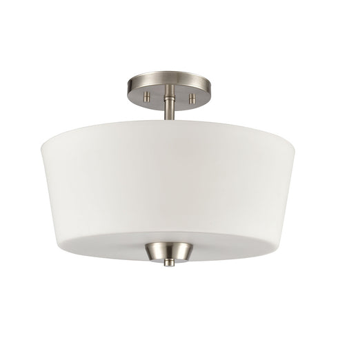 Elk 3 Light SEMI FLUSH MOUNT in Brushed Nickel Finish Model: CN310282