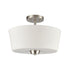Elk 3 Light SEMI FLUSH MOUNT in Brushed Nickel Finish Model: CN310282