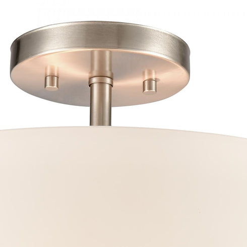 Elk 3 Light SEMI FLUSH MOUNT in Brushed Nickel Finish Model: CN310282